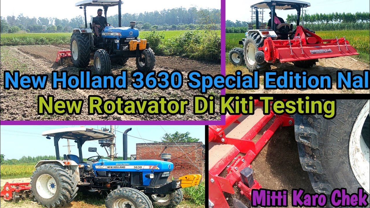 New Holland 3630 Nal Kiti Testing | New Rotavator Parwindera J.S Di | 3630 Jhotta Nai Dabda 💪