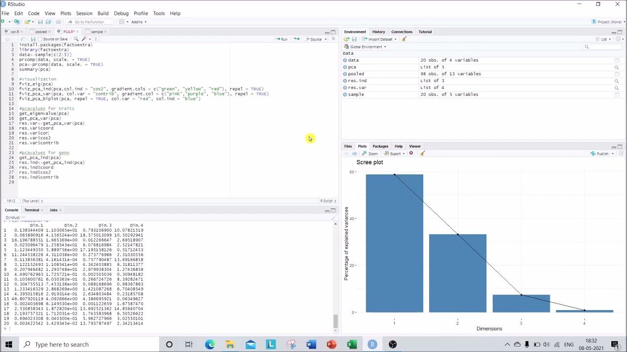 How to do Principal Component Analysis (PCA) using RStudio? | Factoextra | Demo | Three Biplots