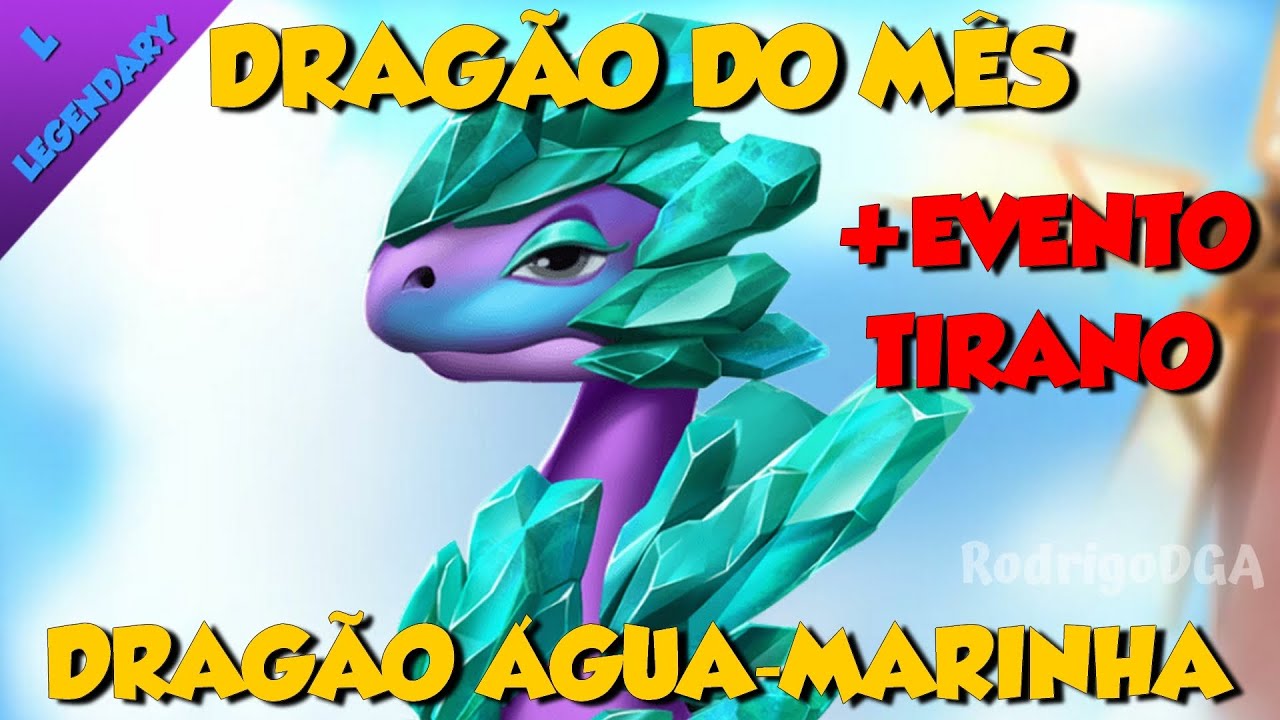 COMO FAZER O DRAGÃO ÁGUA-MARINHA NO DRAGON MANIA A LENDA
