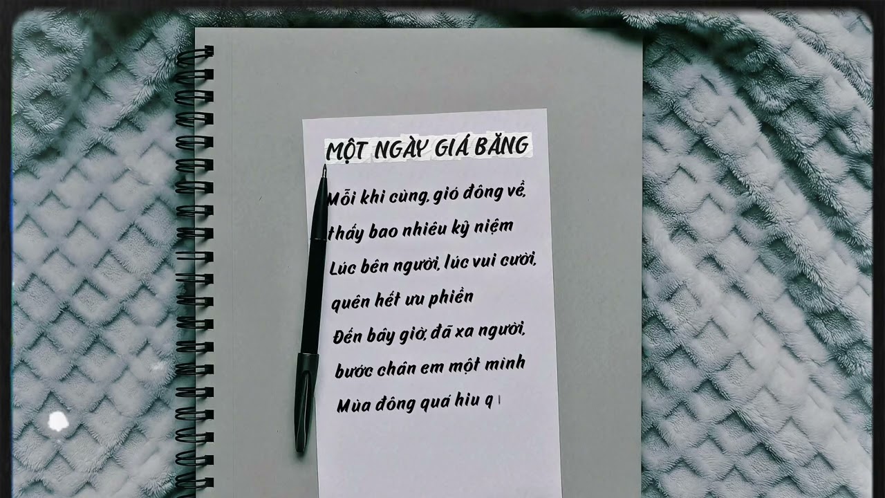 MỘT NGÀY GIÁ BĂNG | SÁNG TÁC: TƯỜNG VĂN | CA SĨ: HỒ NGỌC HÀ