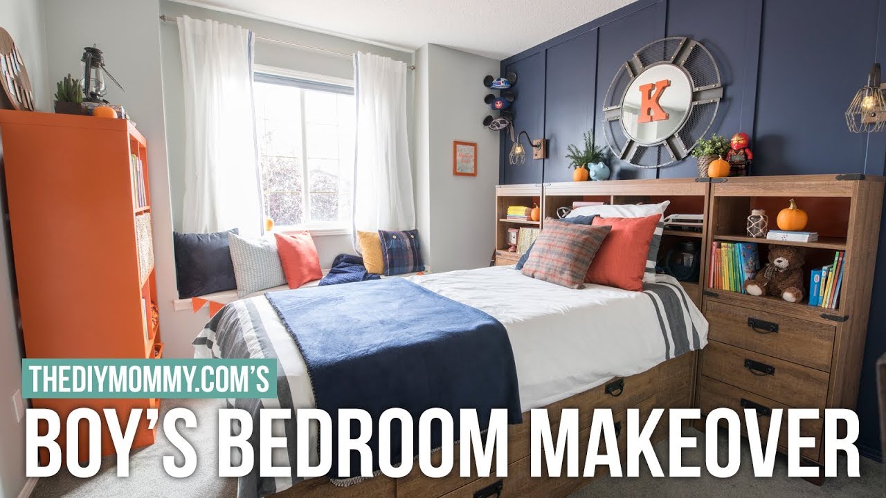 BOY'S BEDROOM MAKEOVER! | Modern Nautical Style | The DIY Mommy