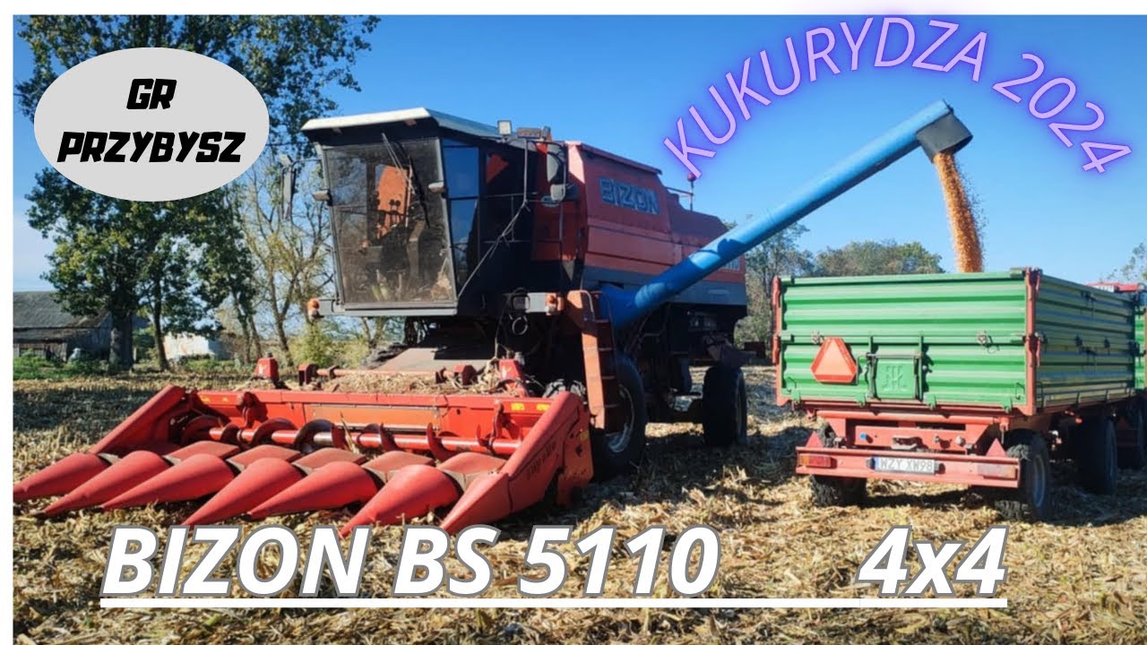 ☆BIZON BS 5110 4x4☆Koszenie Kukurydzy Na Ziarno 2024!☆JEDYNY TAKI BIZON W POLSCE?!☆GR PRZYBYSZ☆