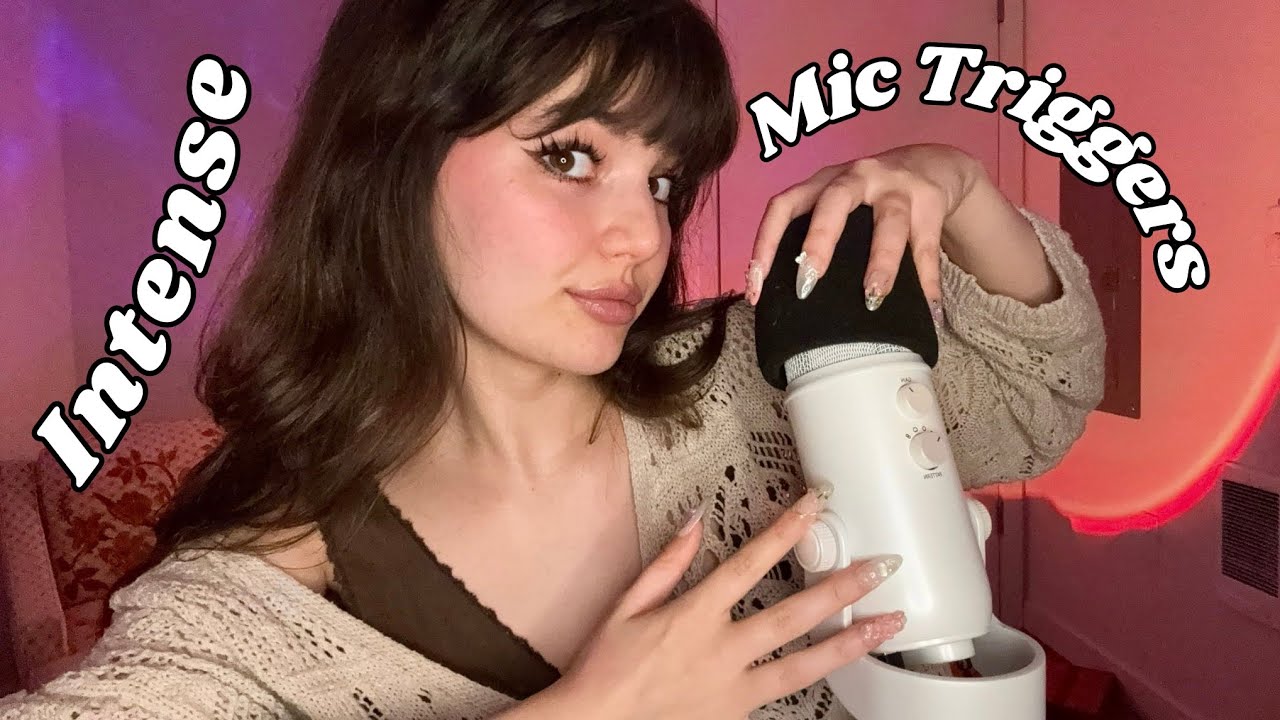 ASMR | Intense Fast Aggressive Mic Triggers (Mic Scratching, Swirling, Gripping, Rubbing)