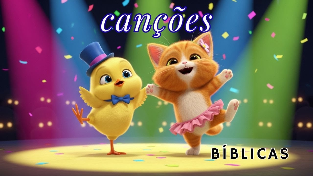 O Gatinho e o Pintinho 🐱🐥 | Canções Bíblicas para Crianças 🎶✨