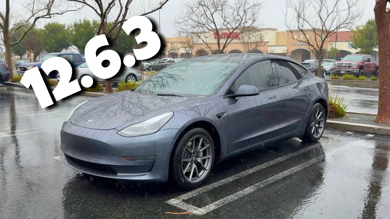 Tesla FSD 12.6.3 First Drive In The Rain!