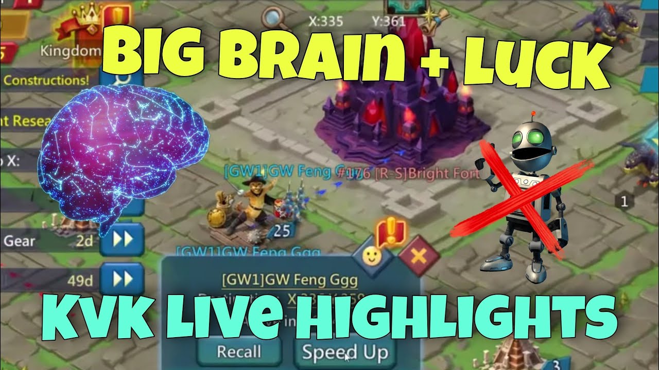 Lords Mobile - BEST MOMENTS on KVK. High IQ moves and crazy reports. Only ONLINE targets/Highlights