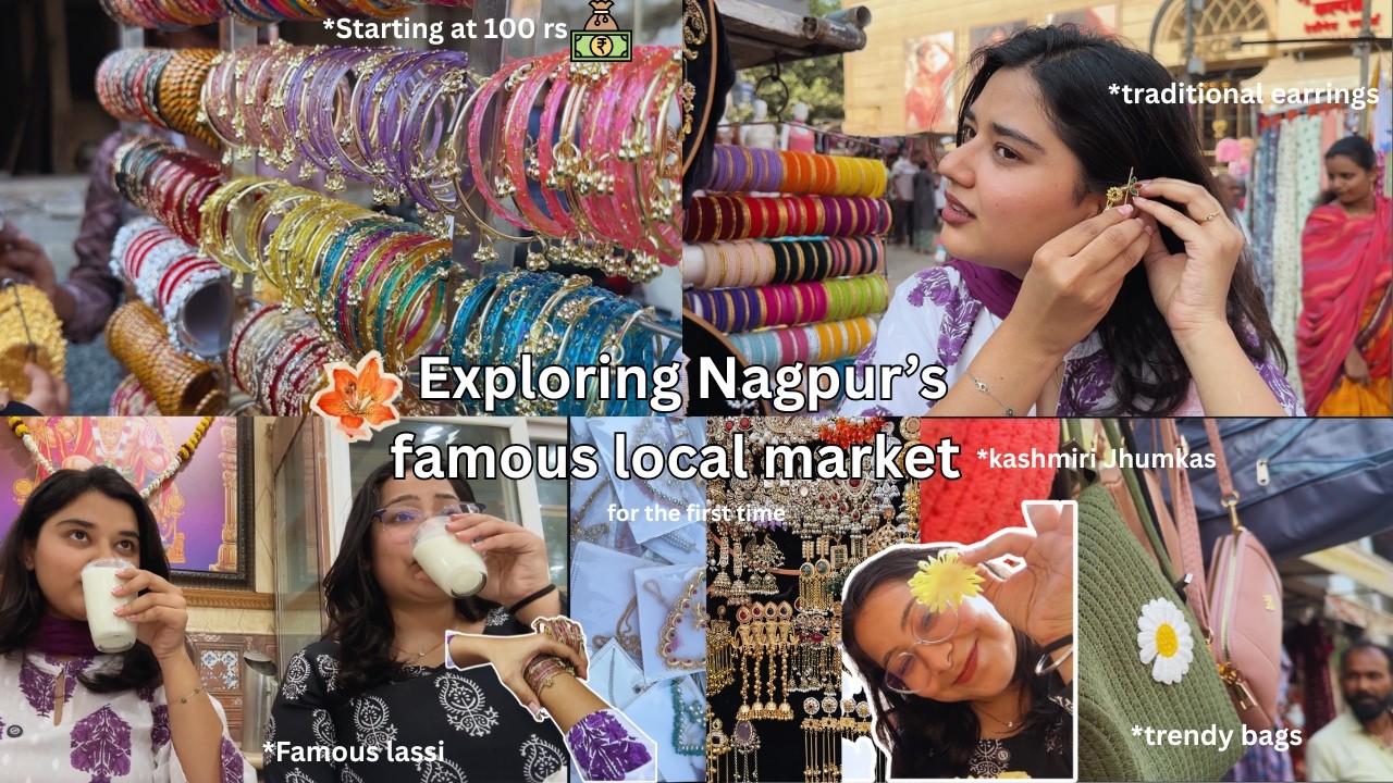 Exploring Nagpur's famous local market for the first time🛍️😍 * starting at just 100 Rs*