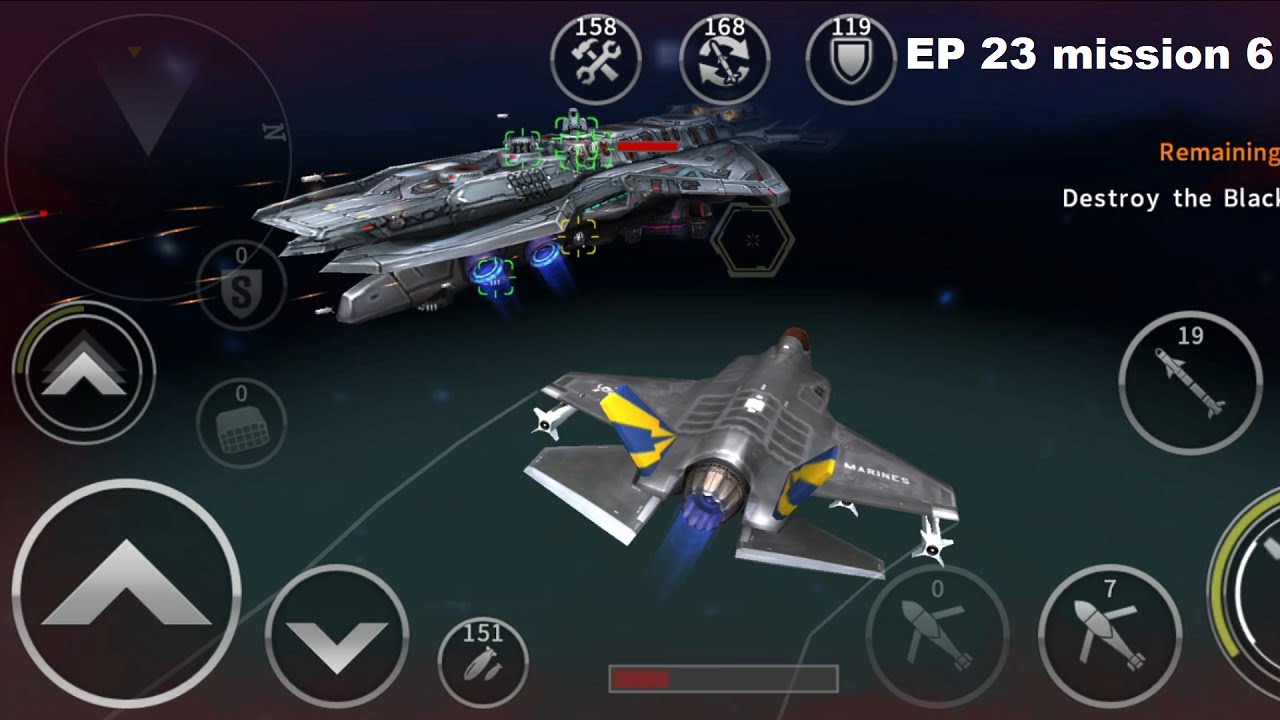 gunship battle | F 35A Lightning II in episode 23 mission 6