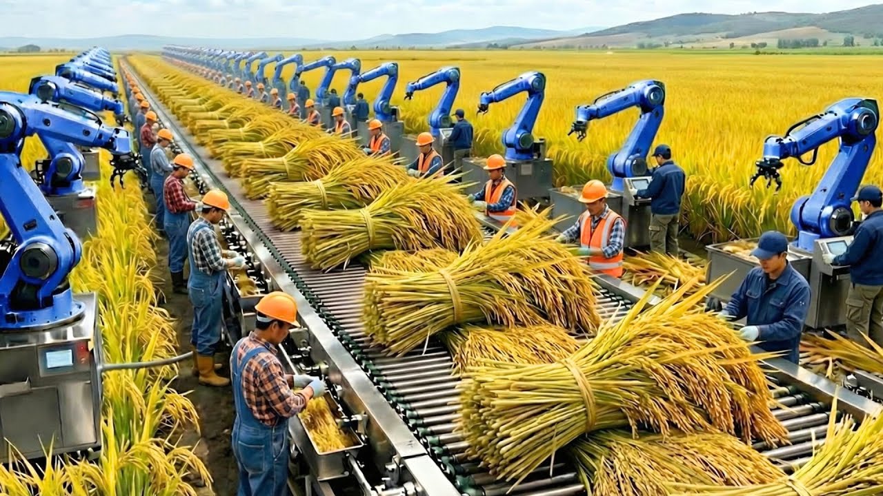 INSIDE AMERICA’S BIGGEST FACTORY:TURNING HARVESTED RICE INTO HIGH-QUALITY BAKING FLOUR(FULL PROCESS)