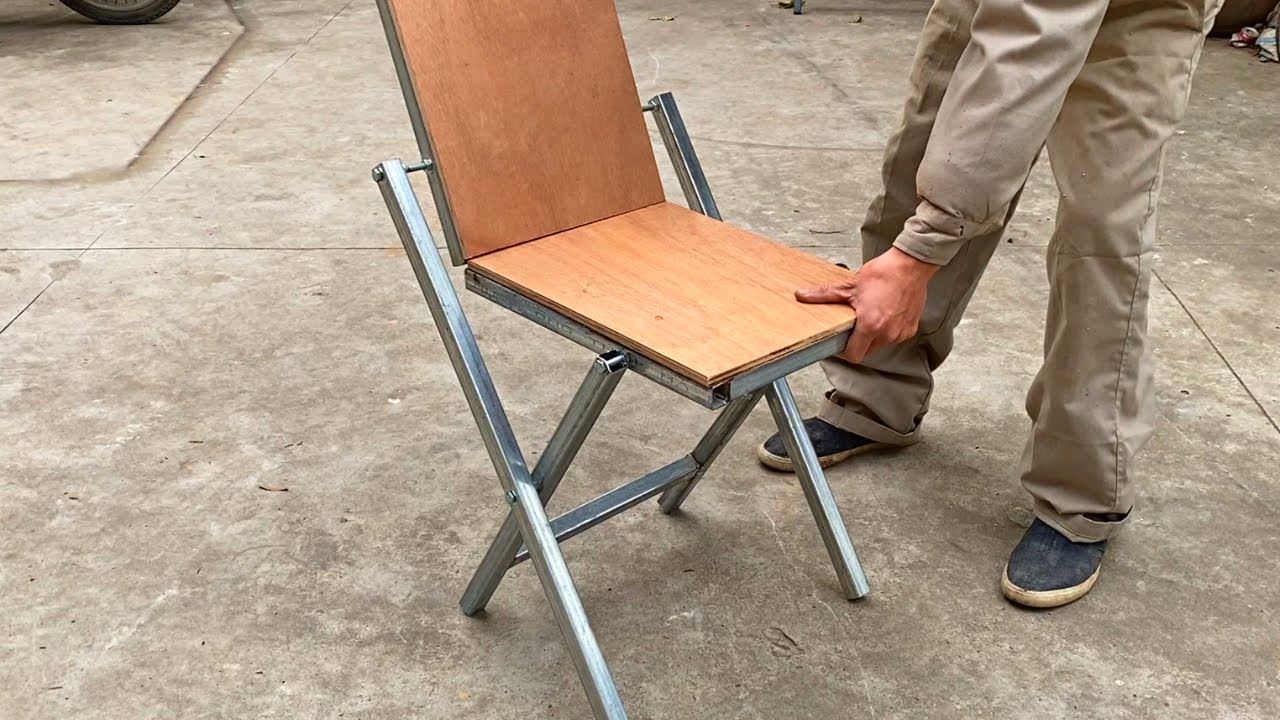 DIY - Great Craftsman's Ideas // How to Make a Smart Folding Chair // Metal Smart Folding Utensils !