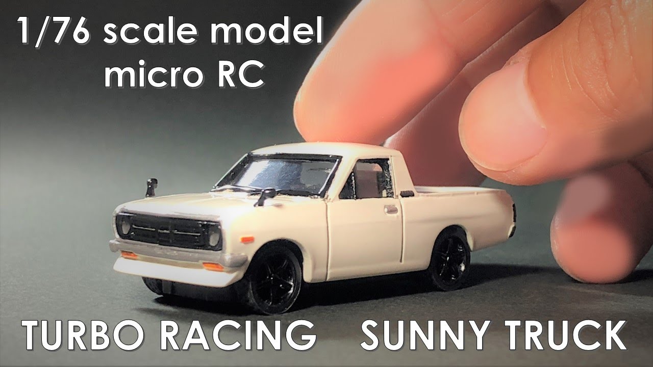 1/76 scale RC car TURBO RACING　Nissan Sunny Truck