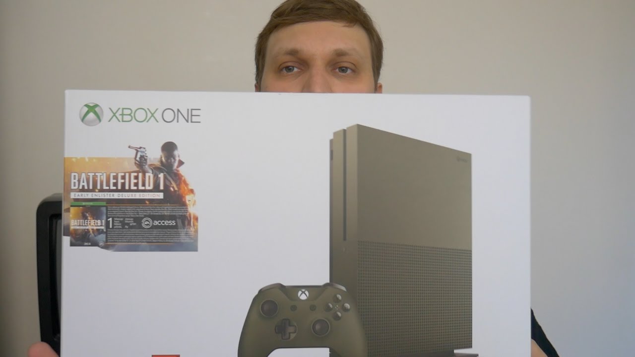 Xbox One S 1TB Battlefield 1 unboxing