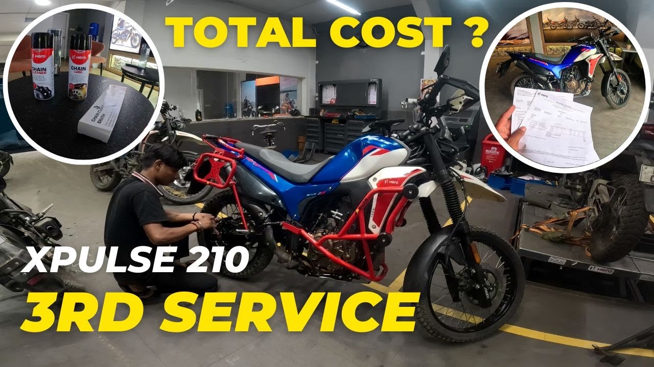 SHOCKING Bill! 😱 | 3rd Servicing Cost of Hero Xpulse 210 ?