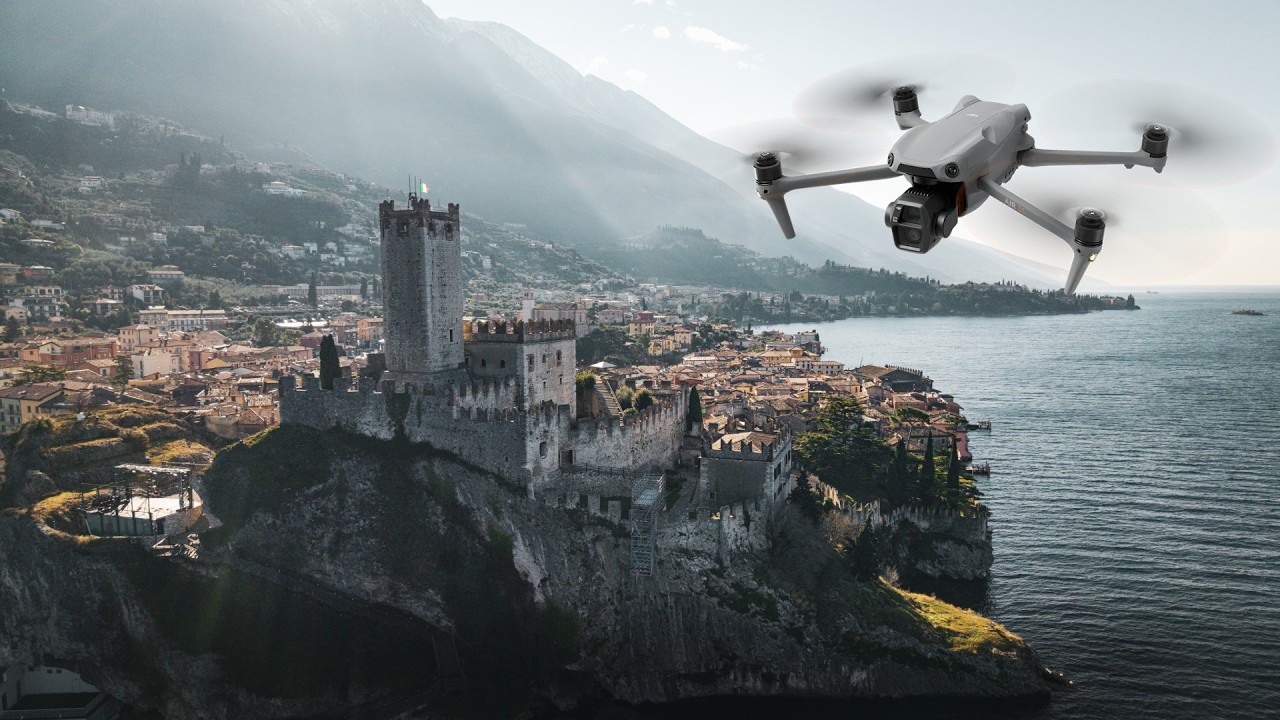 Fairy Tale Castles of Garda Lake | DJI AIR 3S CINEMATIC