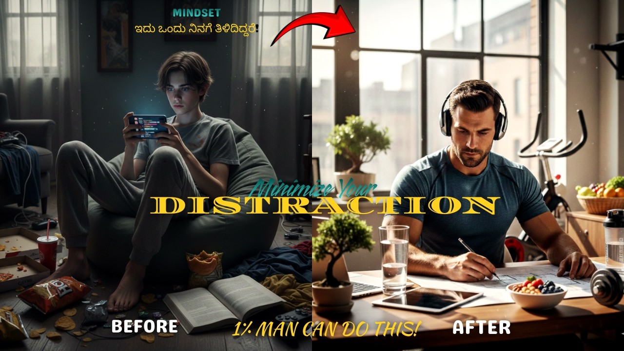 🎯Minimizing your DISTRACTION #distraction #knowledge #facts #kannada #motivation