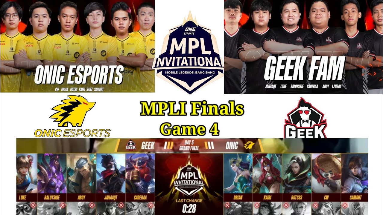 MPLI FINALS GAME 4 ONIC ESPORTS VS GEEK FAM