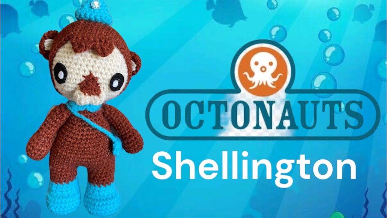 Cómo tejer Shellington la nutria de los octonautas amigurumi paso a paso tutorial crochet subtítulos