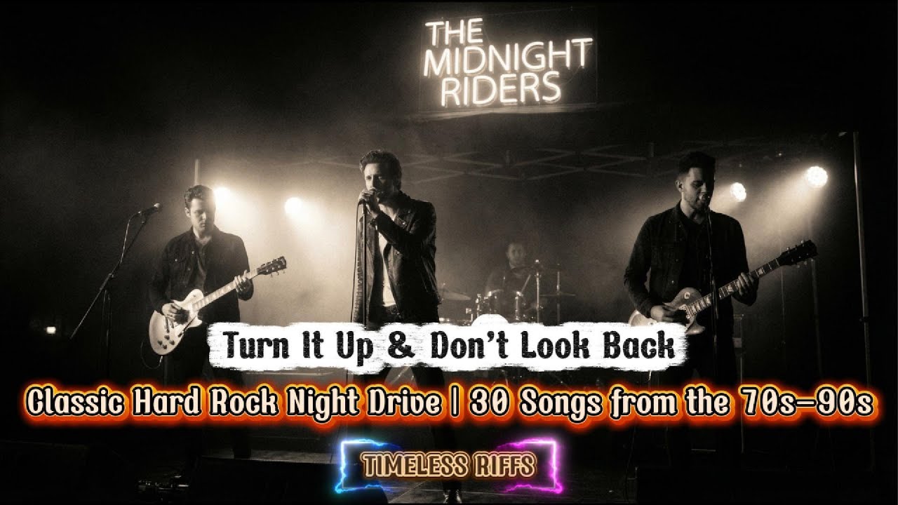 Classic Hard Rock Night Drive | 30 Songs from the 70s–90s | Turn It Up & Don’t Look Back