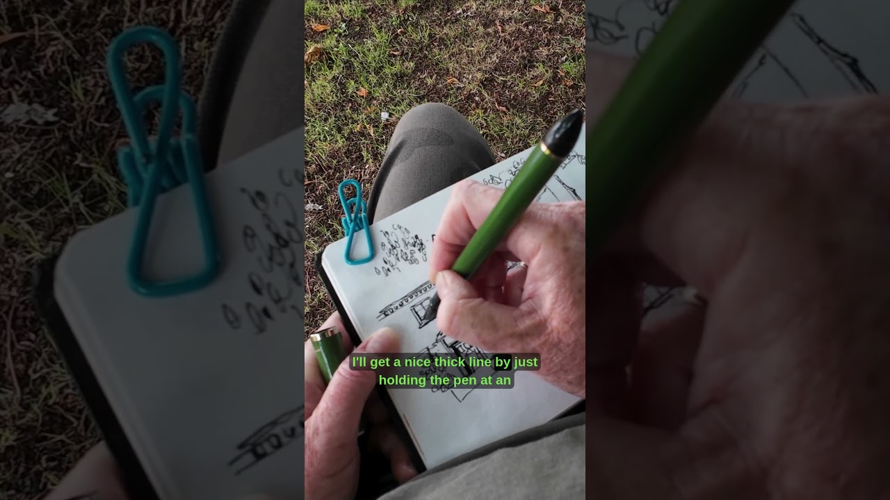 Использование ручки Fude для городских зарисовок #artsupplies #fude #urbansketch