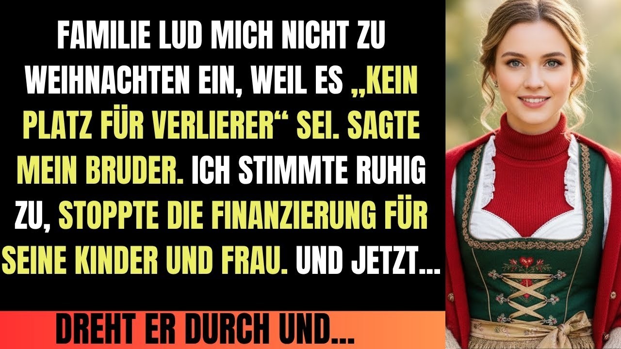 Familie lud mich von Weihnachten aus  „Kein Platz für Verlierer“ — Meine stille Rache
