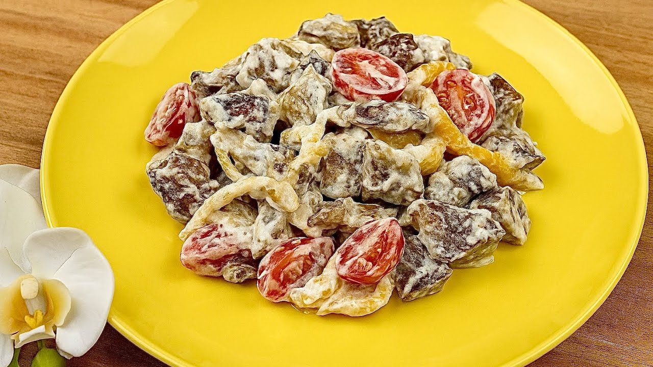 Dieser Auberginen-Salat ist besser als Fleisch! In nur 10 Minuten fertig!