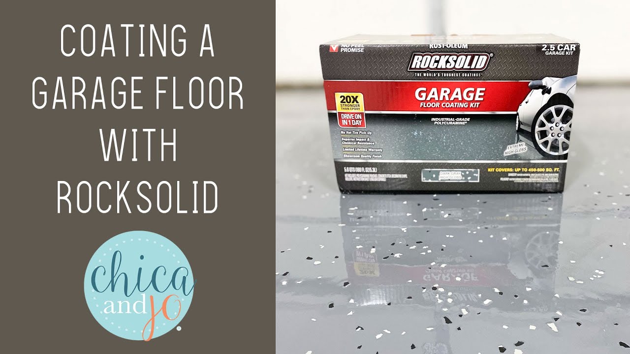 How to finish a garage floor with Rust-Oleum RockSolid