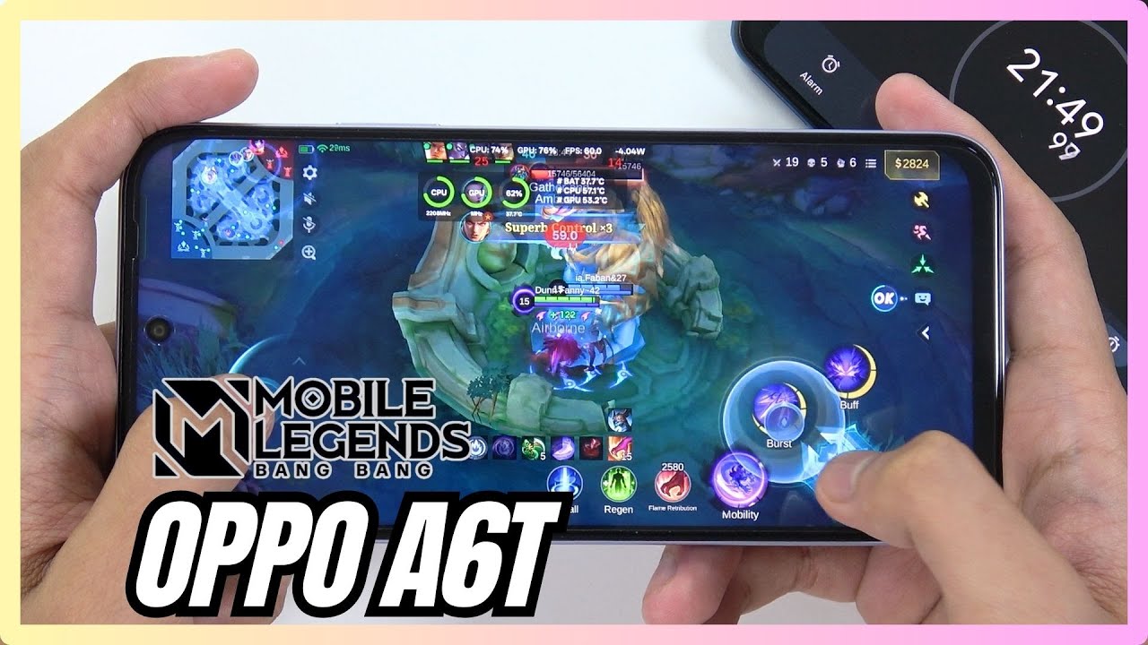 OPPO A6T Mobile Legends MLBB Gaming Test | Snapdragon 685 | 120Hz Display Performance