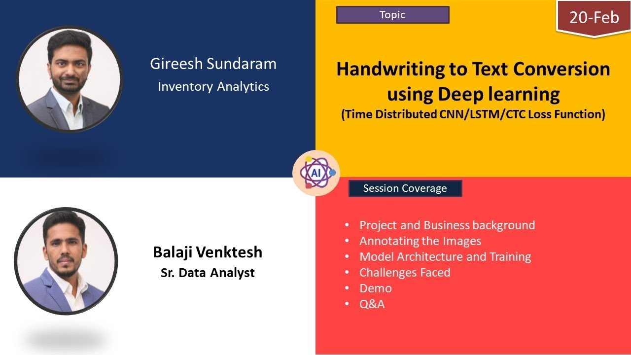 Handwriting to Text Conversion using Deep Learning