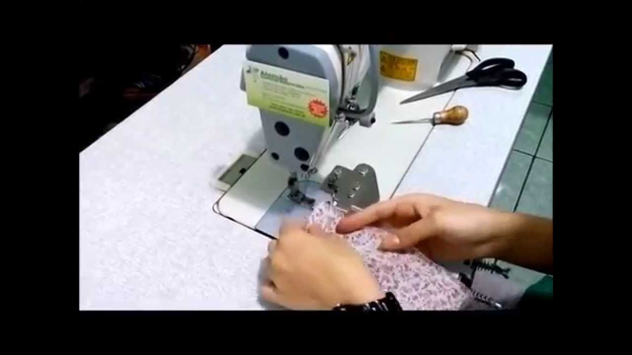 Aparelho para calcinha com tensor para máquina reta/20U/Zig Zag (elástico bico de pato)