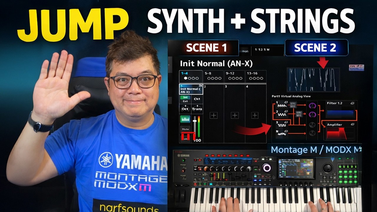 Montage M MODX M Scene Tutorial: Creating Two Sounds Using in One AN-X Part