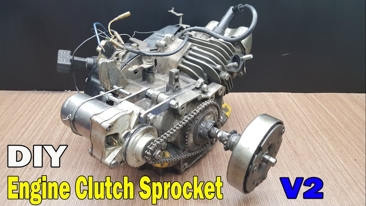 How To Make Engine Clutch Sprocket For Go Kart _V2