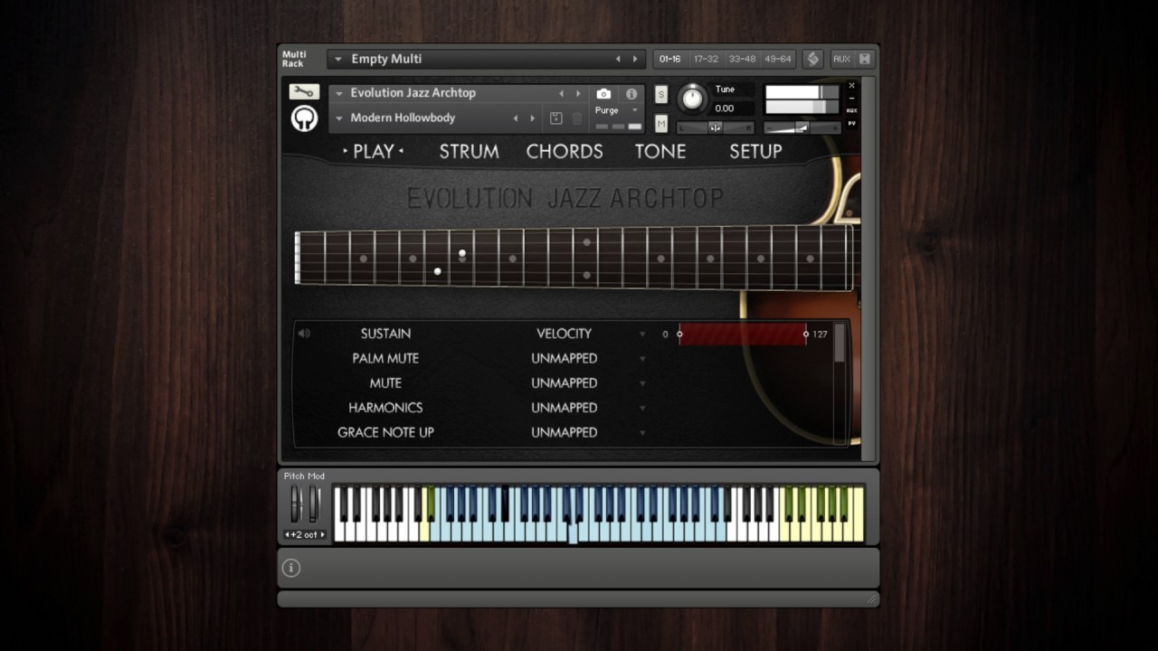 Evolution Jazz Archtop - Factory Preset Walkthrough