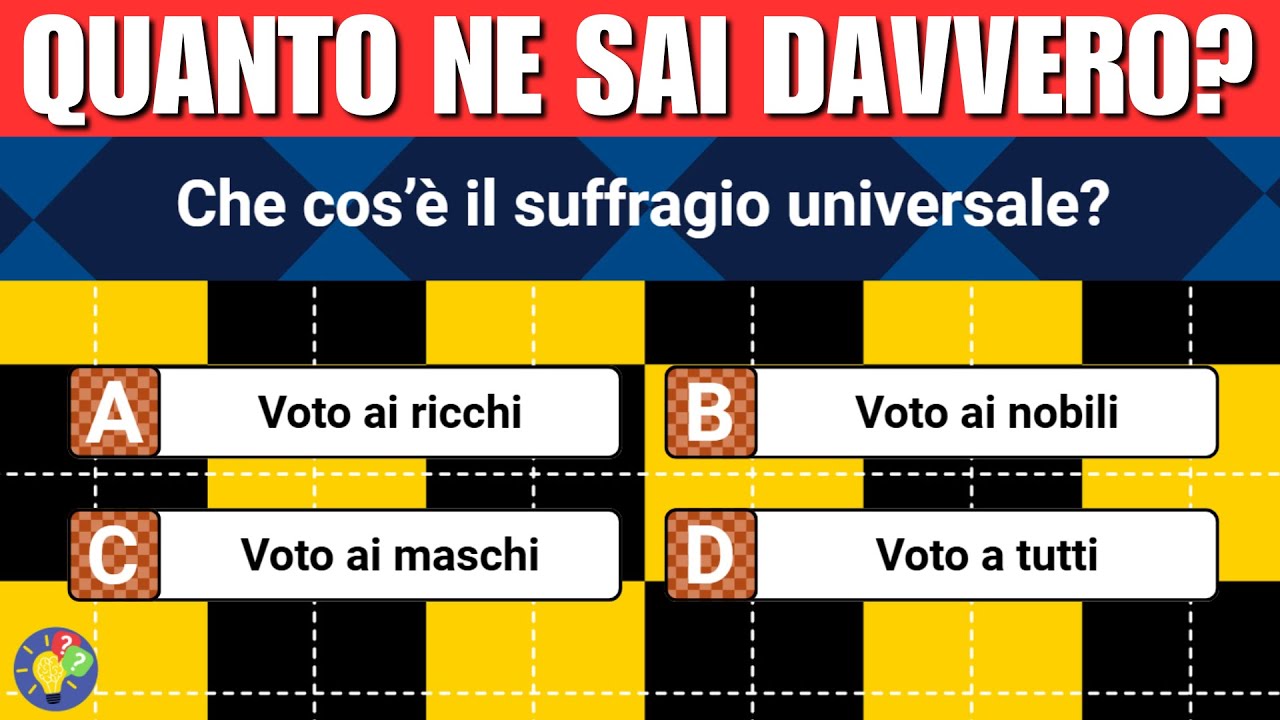Cultura Generale: Riesci a Superare Questo Quiz?