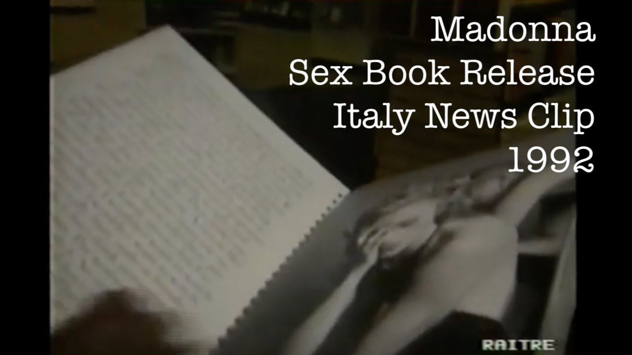 Madonna - Sex Book Goes On Sale, Report - Italy, 1992