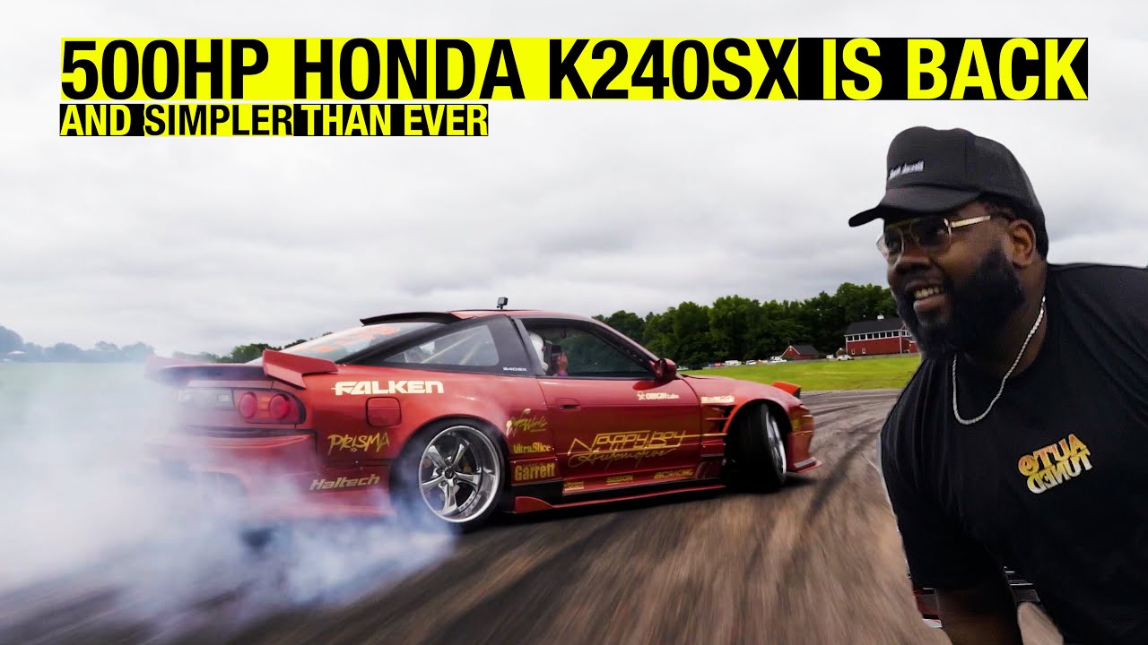Drifting my Honda K24 powered Nissan 240SX at Hyper Fest | HertVlog 34