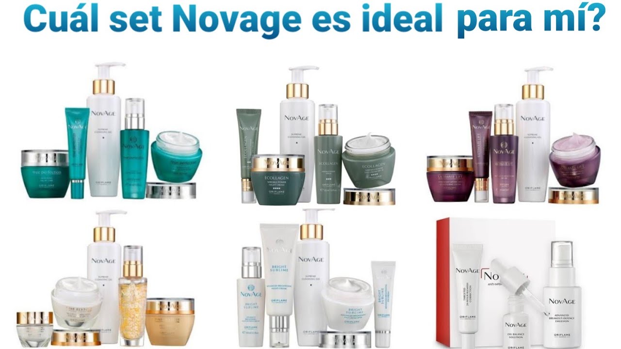 Cuál set de cremas Novage es el ideal para mí?