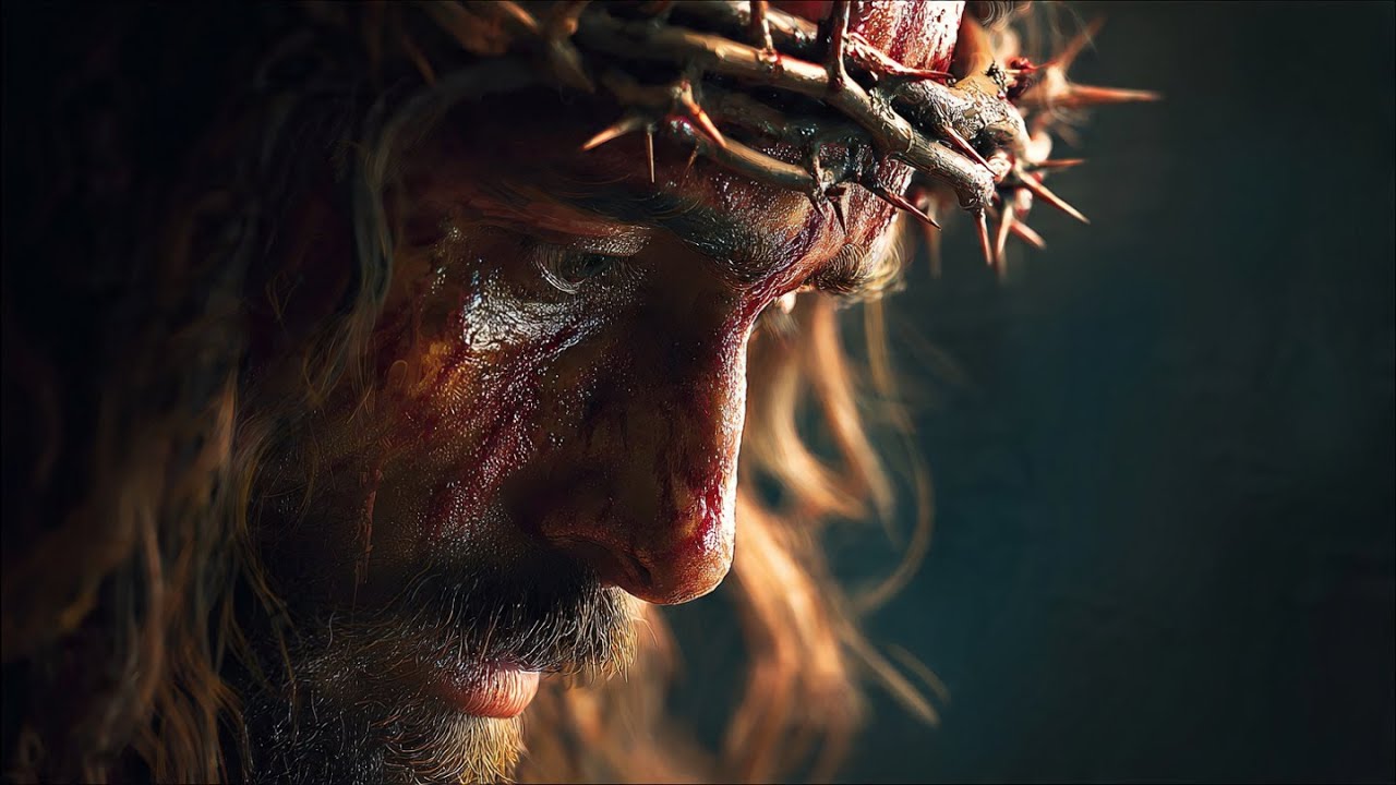 Duerme mientras Jesús te habla, descansa con la bendición de Jesús . 
