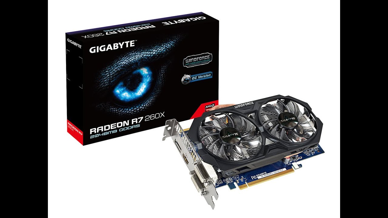 GIGABYTE R7 260X OC WINDFORCE (unboxing)