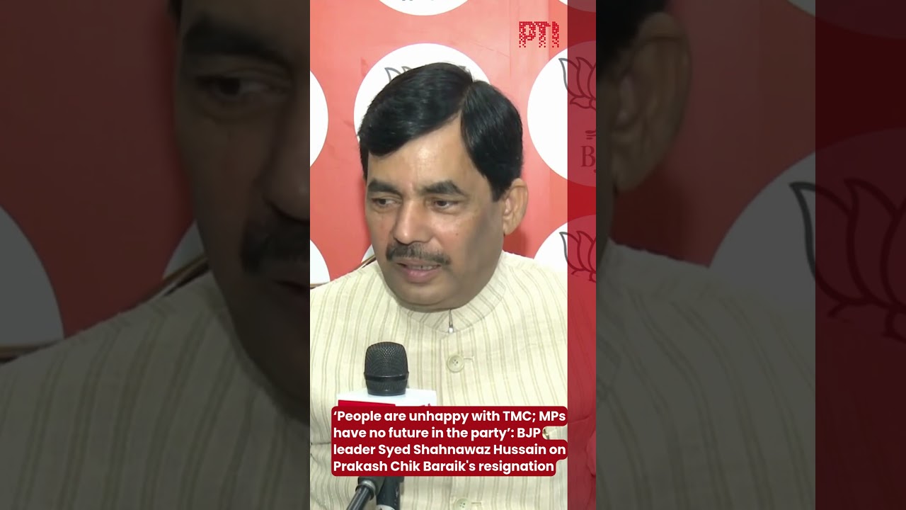 &lsquo;People are unhappy with TMC; MPs have no future in the party&rsquo;: BJP leader Syed Shahnawaz Hussain