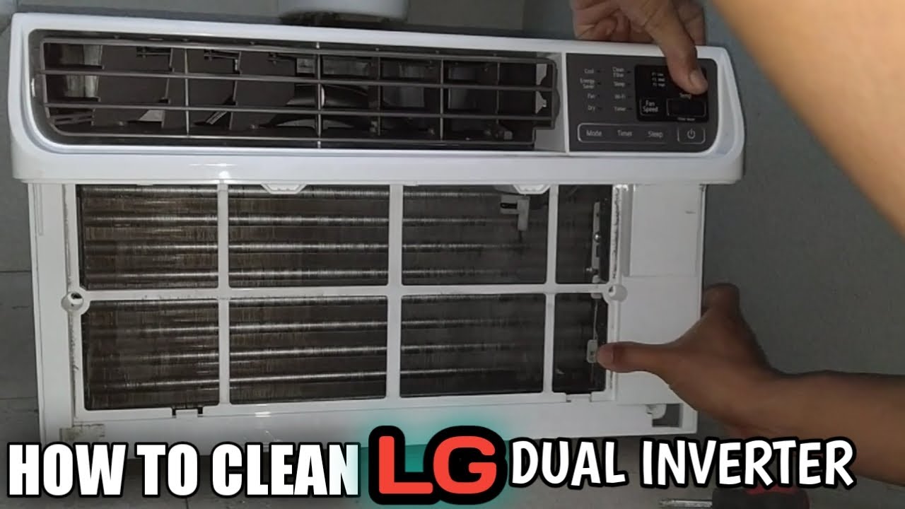 LG Dual Inverter Window type Cleaning