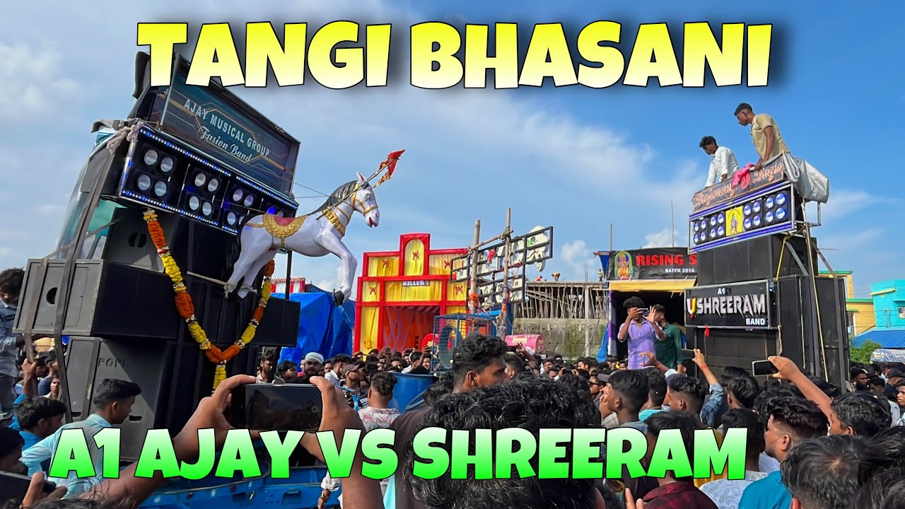 Tangi Ganesh Puja Bhasani || A1 Ajay Musical vs Shreeram Musical 🔥☠️ Full Competition 