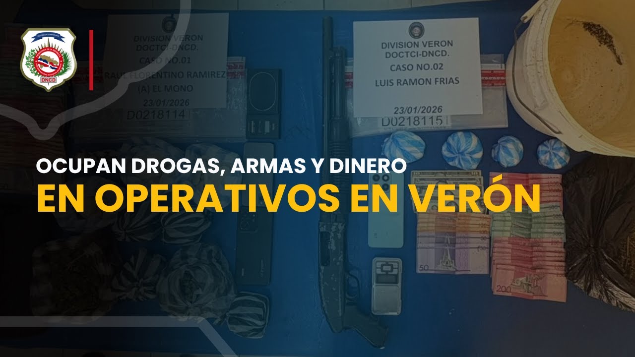 OPERATIVOS EN VERÓN: CAPTURAN A DOS HOMBRES CON MÁS DE 2, 700 GRAMOS DE COCAÍNA, MARIHUANA Y CRACK