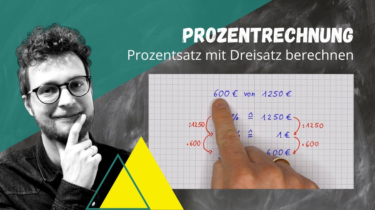 Prozentsatz mit Dreisatz berechnen | Prozentrechnung