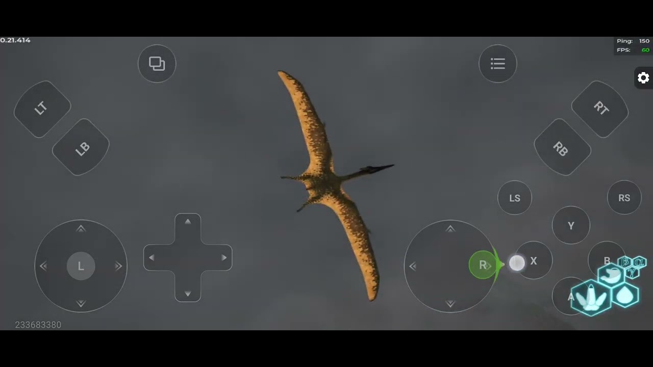 Eu jogando com o pteranodonte no the isle evrima 