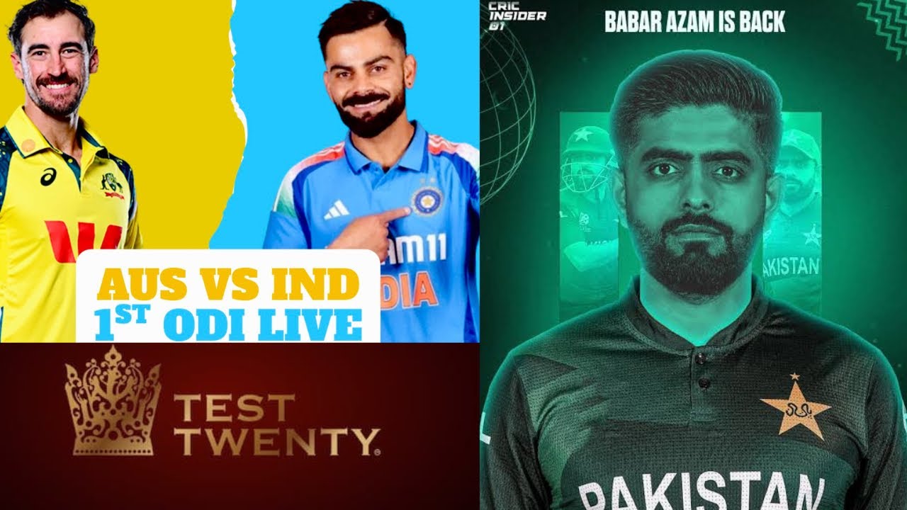 Aus vs Ind 1st odi live, Test-T20 format, Babar Azam comeback and more