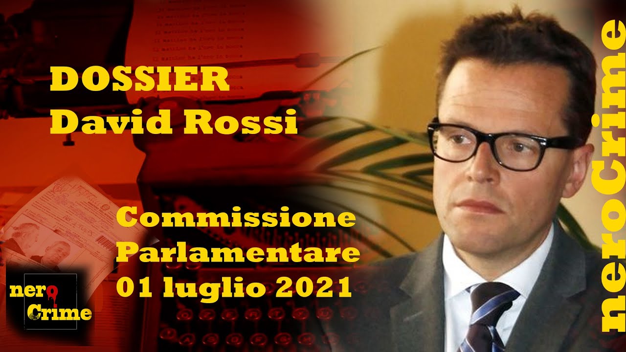 2021_07_01 Commissione Parlamentare David Rossi Audizione Vitello