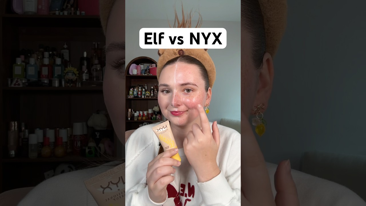 Full Face of ELF vs NYX Makeup 👀 (Part 2)#nyxcosmetics  #drugstoremakeup #makeupcomparison