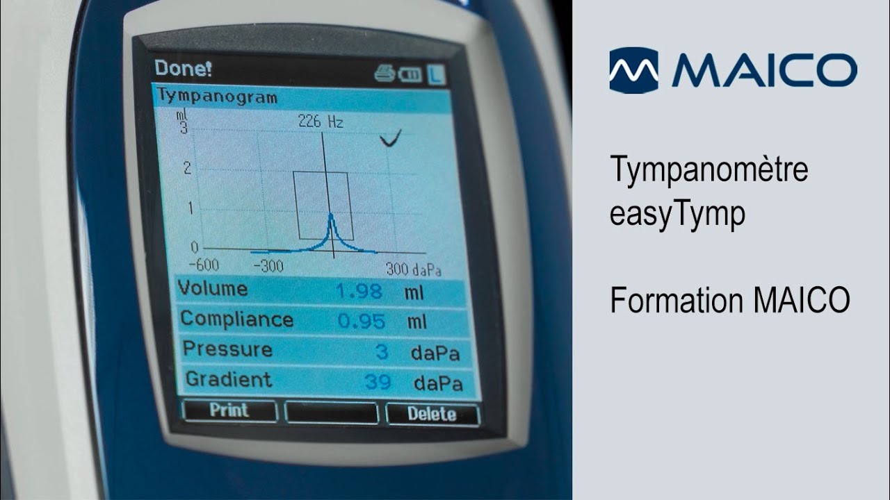 Tympanomètre easyTymp | Formation MAICO | Tests de dépistage auditif et diagnostic