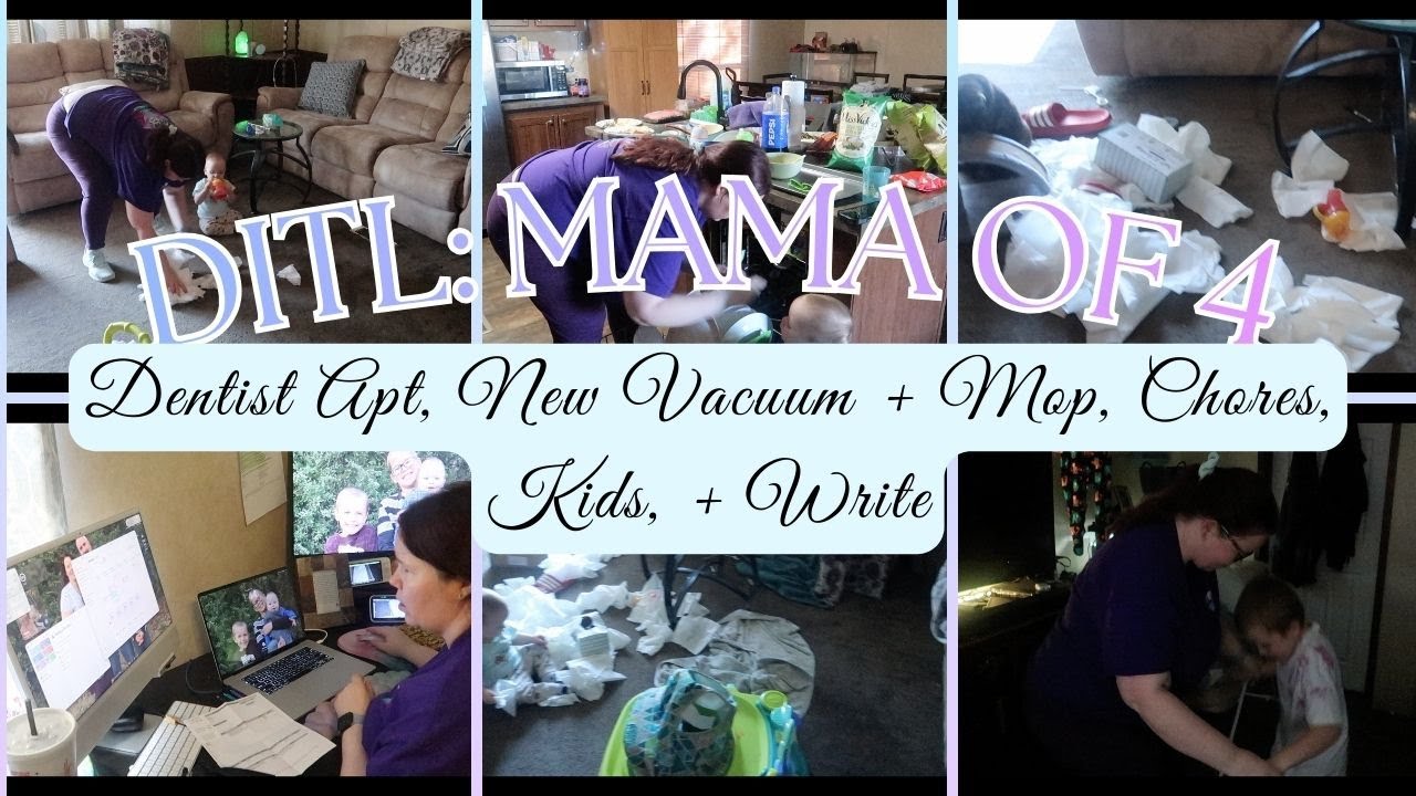DITL / Getting things Done ✅ / Dentist Apt, New Vacuum + Steam Mop, Chores, Kids, & Write