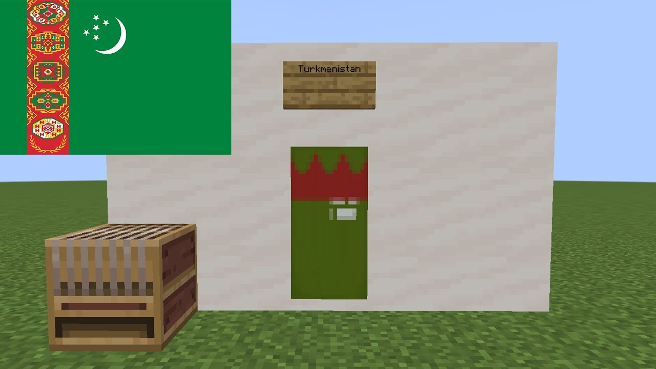 How to Make Turkmenistan's Flag in Minecraft